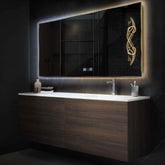 Espejo LED Rectangular | Botones táctiles | Función antivaho | Temperatura de color ajustable - Reyze Seria Good Vibes Model 6